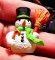 Preview: Little hand painted snowman